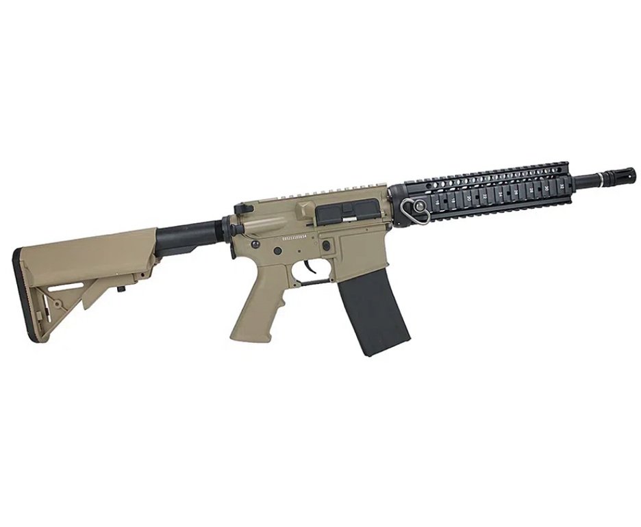 Rifle de Pressão CO2 FN Herstal M4 RIS SA Full Metal 4.5mm TAN - Cybergun + Co2 + BBS + Capa