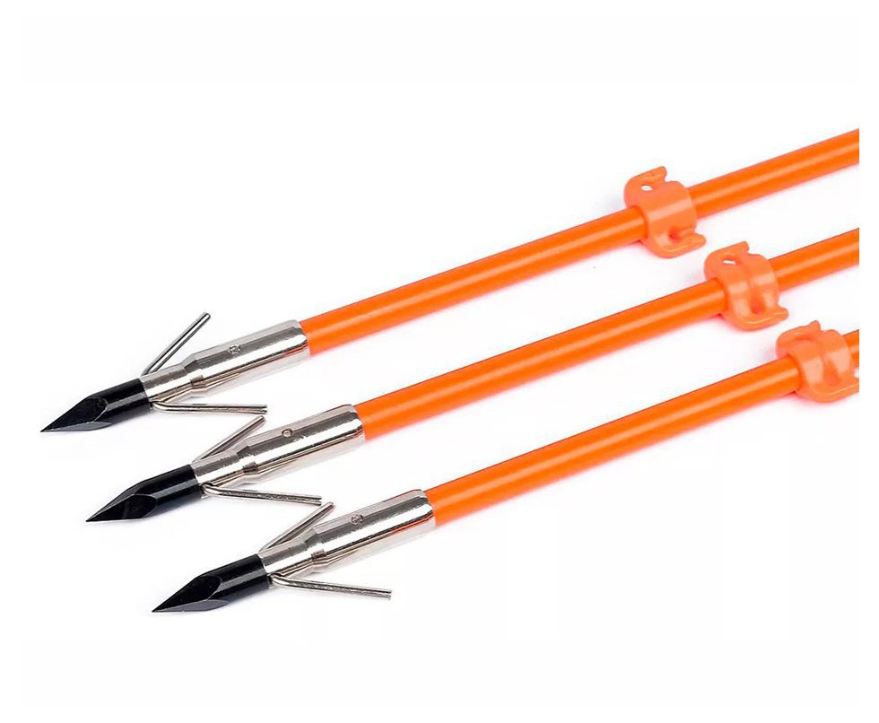 Kit 03 Flechas Fibra de Vidro 8mm 32'' laranja - Elong Outdoor