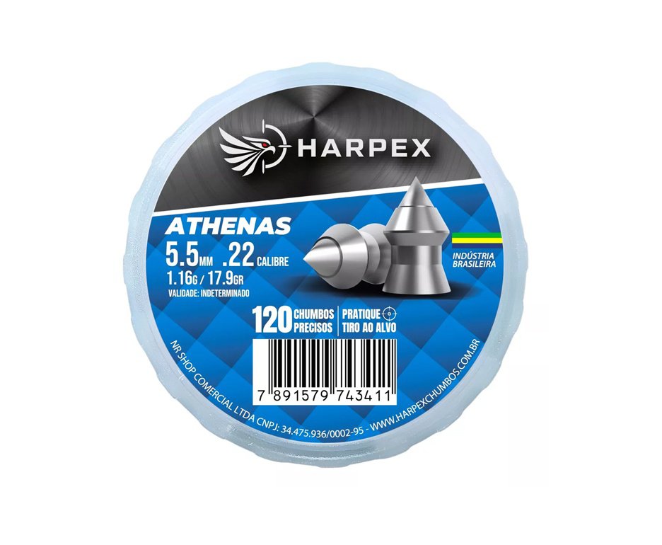 Chumbinho Harpex Athenas 5,5mm 120 pcs/pot