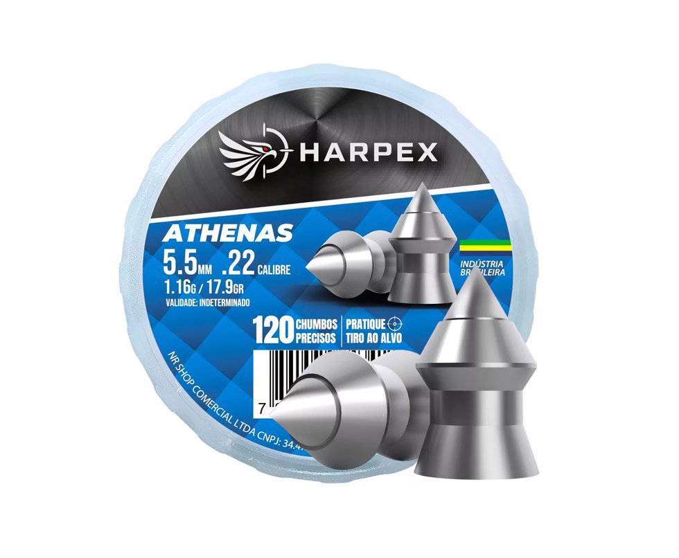 Chumbinho Harpex Athenas 5,5mm 120 pcs/pot