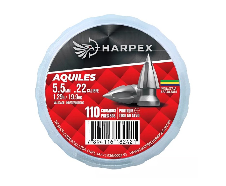 Chumbinho Harpex Aquiles 5,5mm 110 pcs/pot