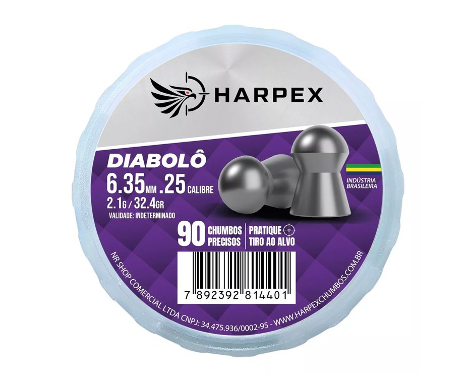 Chumbinho Harpex Diabolo 6,35mm 90 pcs/pot