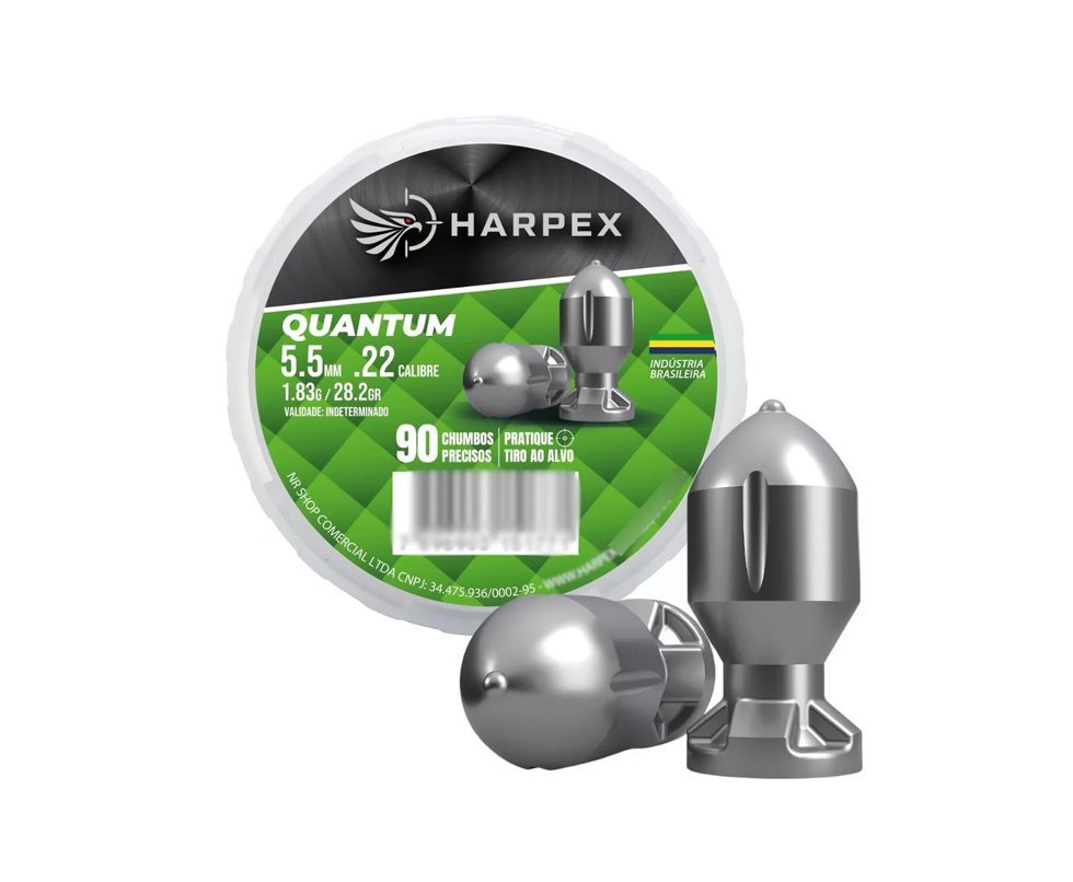 Chumbinho Quantum 5.5mm impacto, penetração e estabilidade - Harpex
