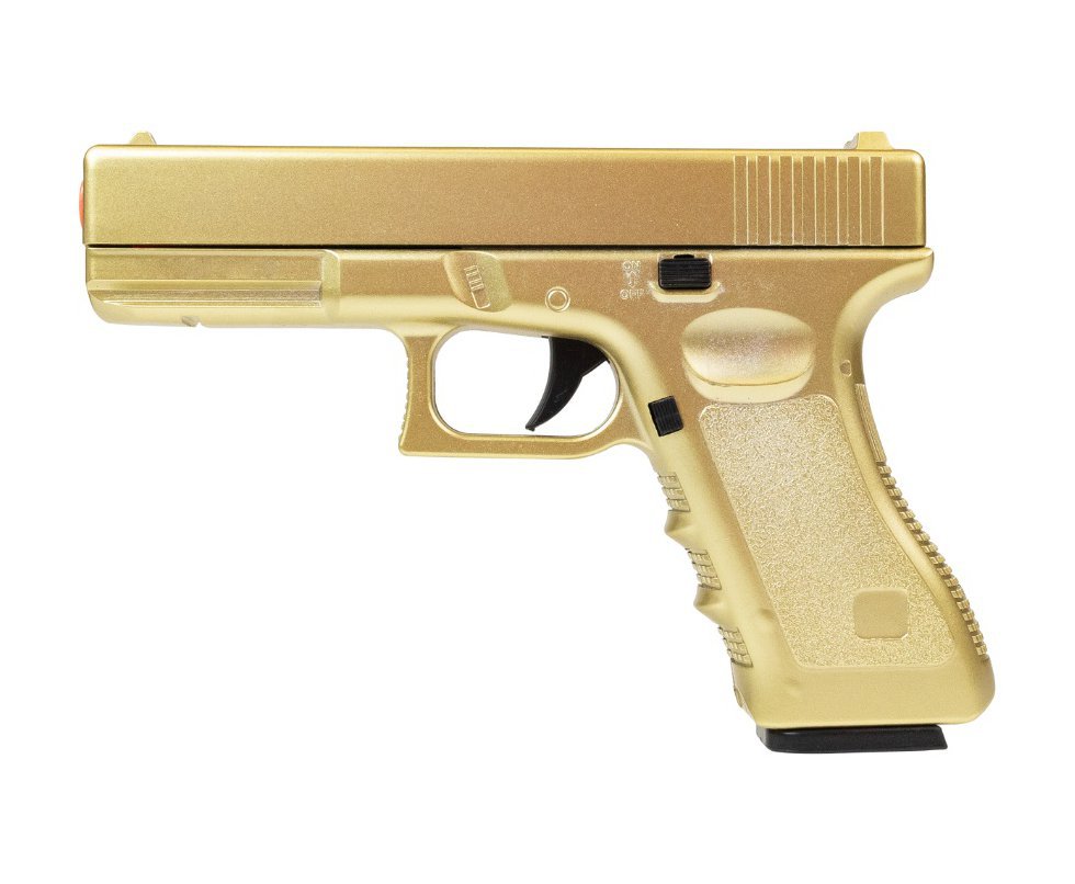 Pistola de Airsoft VG G19 GK-V20 Gold Metal Mola 6mm - Rossi