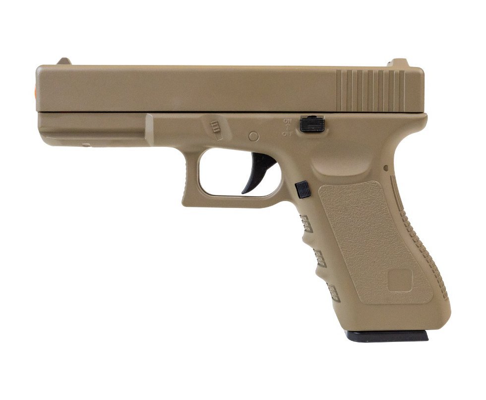 Pistola de Airsoft G19 VG GK-V20 Tan Metal Mola 6mm - Rossi
