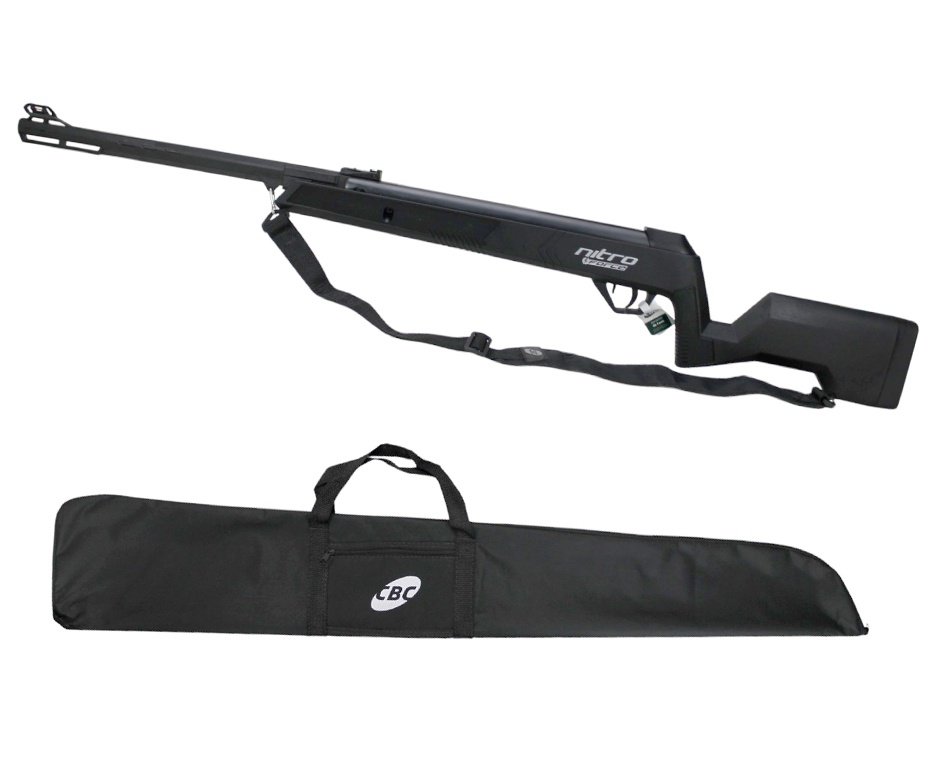 Carabina de Pressão CBC Nitro Force 6,0 - CBC + Luneta 4x32 + Chumbo + Alvos + Kit de Limpeza
