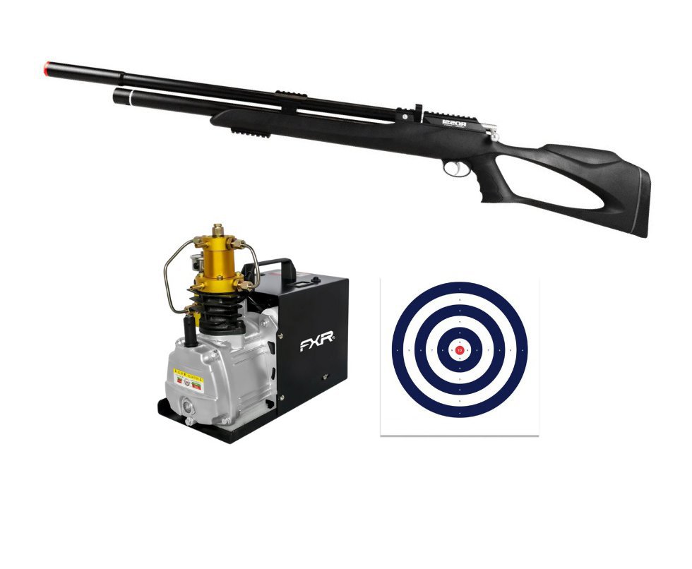 Carabina Pressão PCP Rossi kodiak Black 7.62mm .30 Big Bore - Rossi + Compressor FXR
