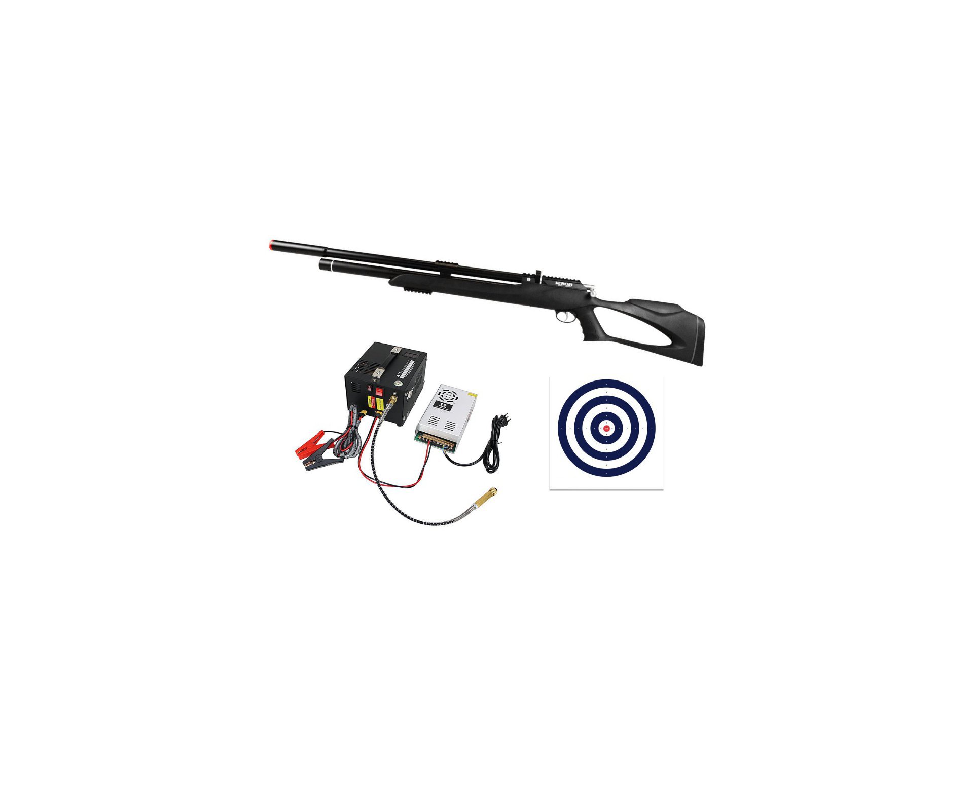 Carabina Pressão PCP Rossi kodiak Black 7.62mm .30 Big Bore - Rossi + Compressor Trivolt