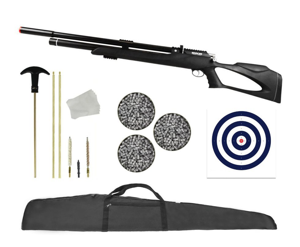 Carabina Pressão PCP Rossi kodiak Black 7.62mm .30 Big Bore - Rossi + Kit de Limpeza + Capa + Chumbos + Alvos