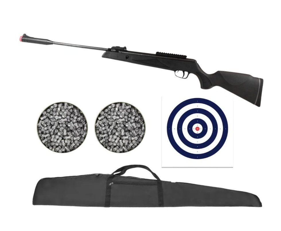 Carabina de Pressão Rossi Viper 6,35mm Gás Ram 80kg Big Bore - Rossi + Capa + Chumbo + Alvos