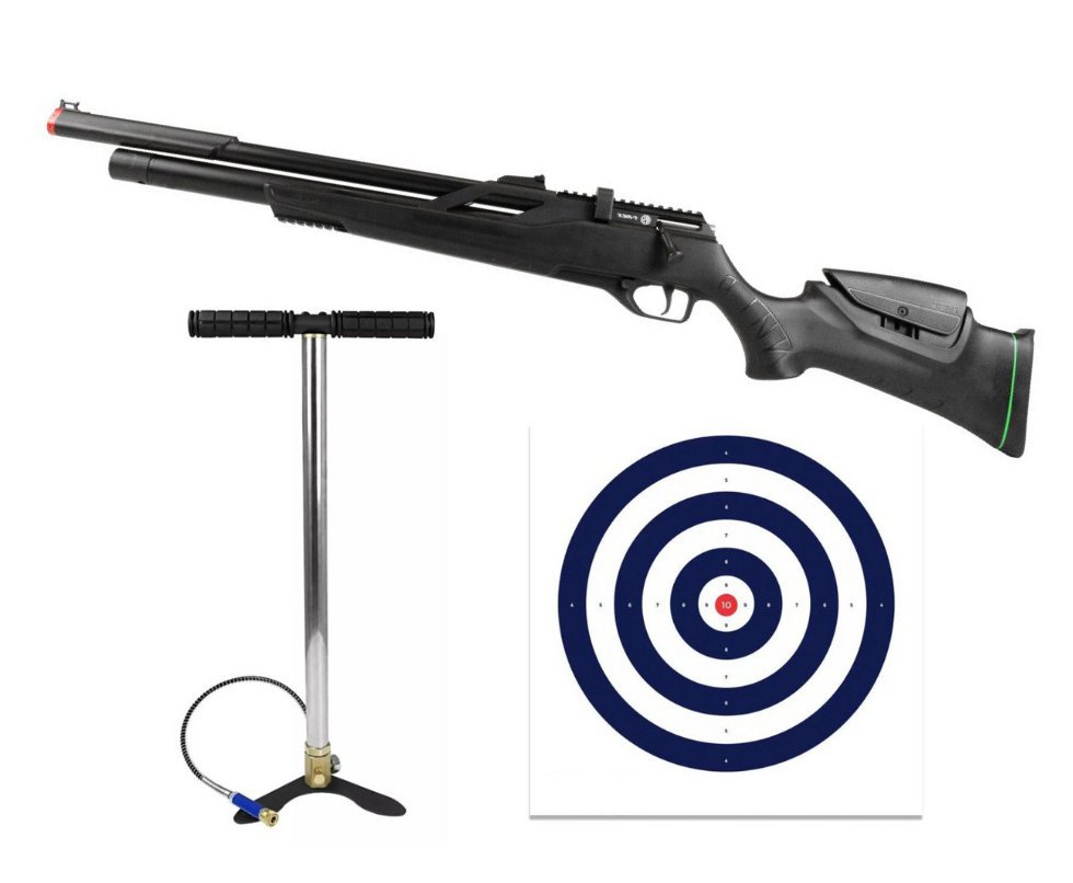 Carabina Pressão PCP Rossi T-REX 6.35 Big Bore - Rossi + Bomba + Alvos