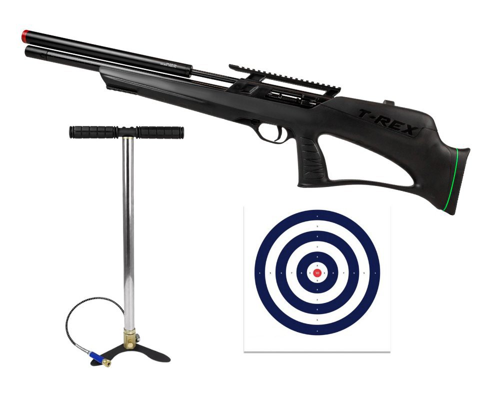 Carabina PCP Rossi T-REX Bull Pup 6.35mm Big Bore - Rossi + Bomba + Alvos