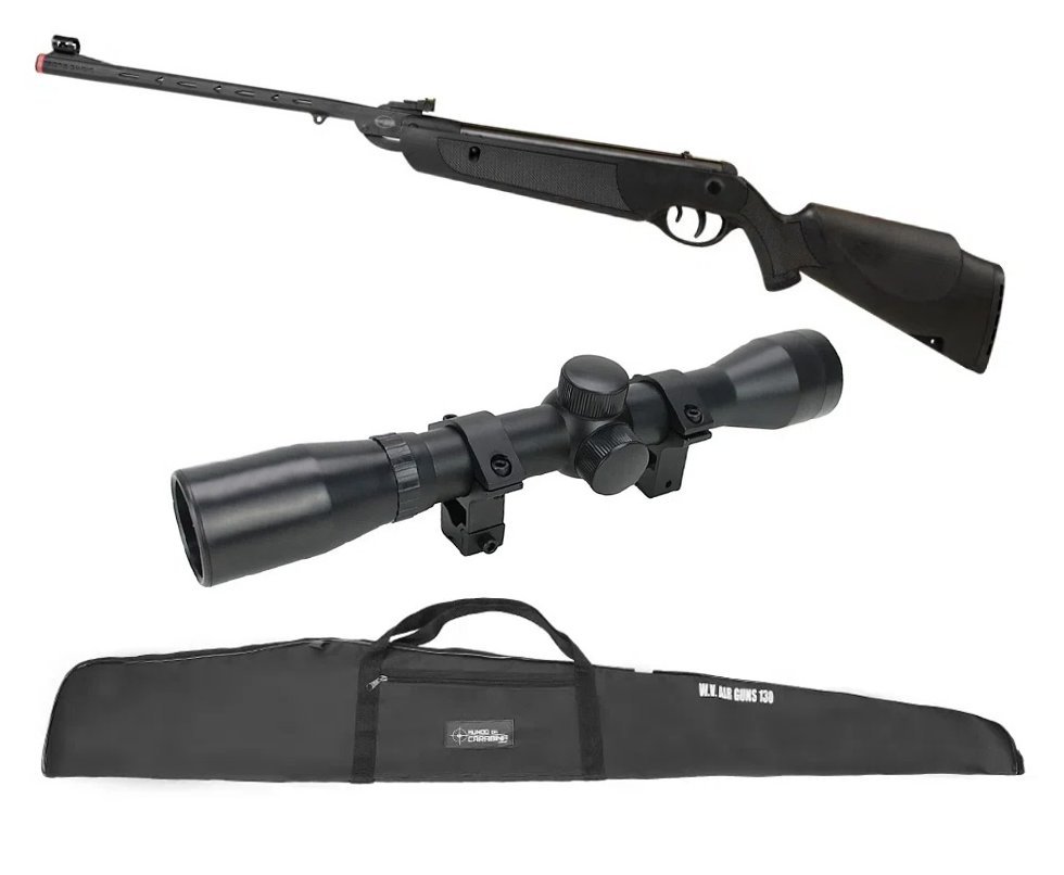 Carabina de Pressão Rossi Dione Sport Gás Ram Nitro 5,5 + Luneta 4x32 + Capa