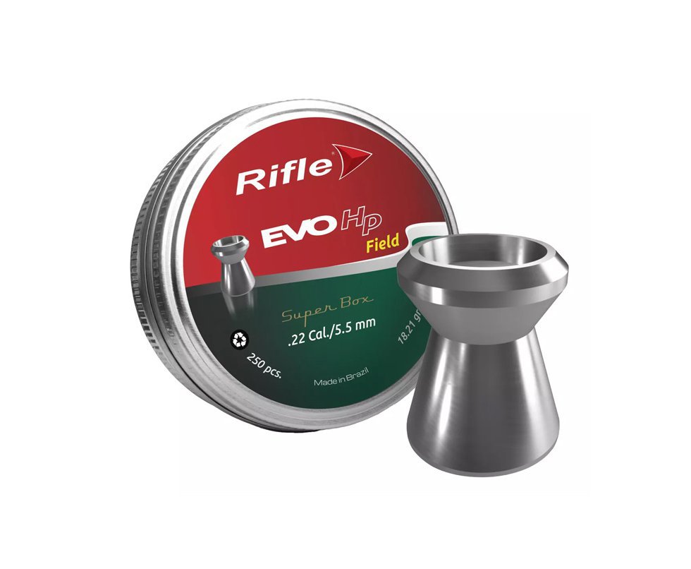Chumbinho Premium PRO EVO HP 5,5mm alto poder de expansão e parada 250und - Rifle
