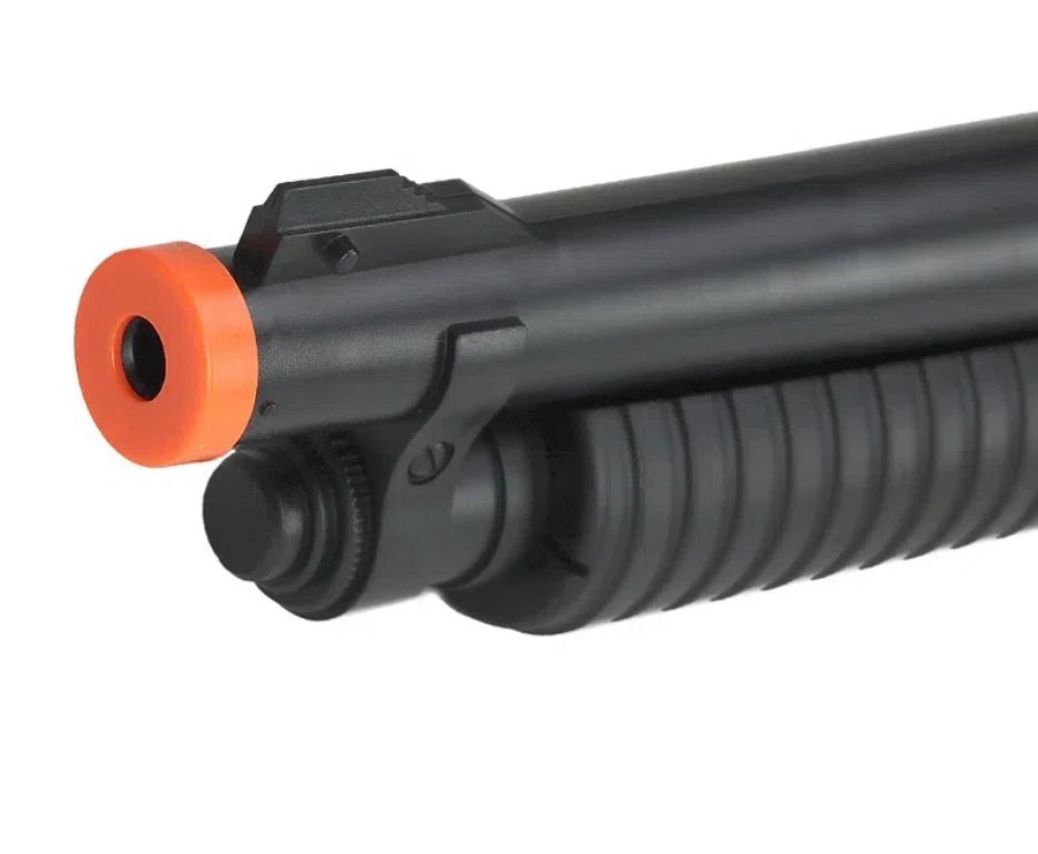 Shotgun / Escopeta De Airsoft Rossi VG Pump Short Mola 6mm + BBs + Óleo + Alvos