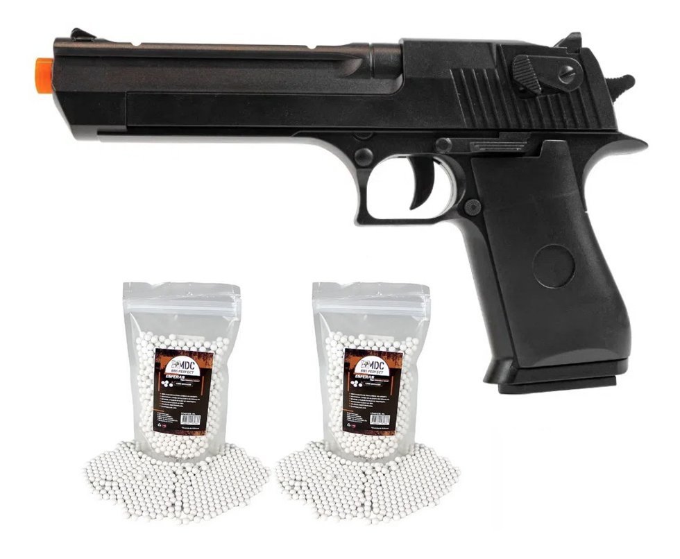 Pistola de Airsoft VG Desert Eagle V30 Mola 6mm - Rossi + BBs