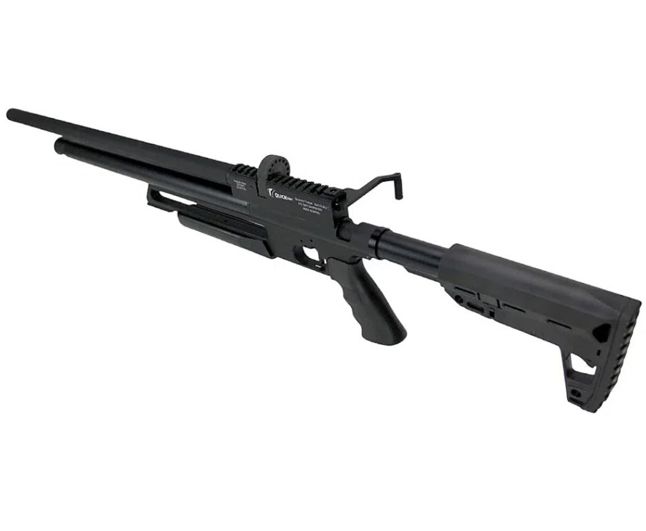 Carabina de Pressão PCP Tactical 12 Tiros 5.5mm 2024 - Quick Shot + Luneta 3-9x40 + Alvos + Capa + Chumbo + Lubrificante