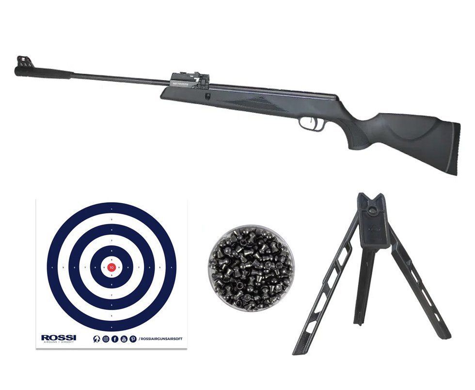 Carabina de Pressão Black Hawk MAG GR1000X 12 Tiros 5.5mm - Artemis + Tripé + Alvos + Chumbo