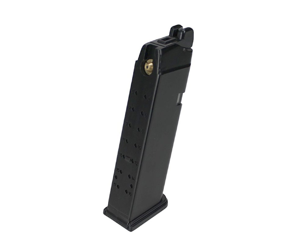 Magazine Airsoft Pistola V17 / V18 / R17 / R18 Green Gas GBB 6mm 23BBS - Rossi