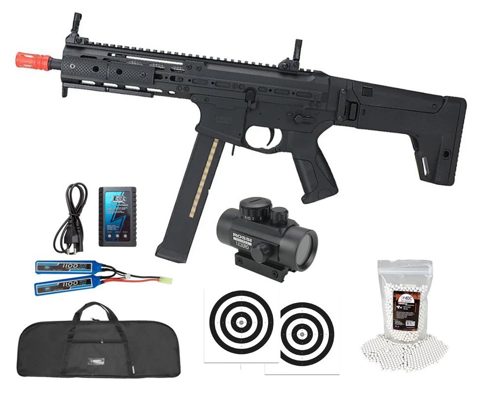 Rifle de Airsoft AEG M917G Orion HK M-LOK 6mm D.E. Armory + Bateria + Carregador + BBS + Capa + Red Dot + Alvos