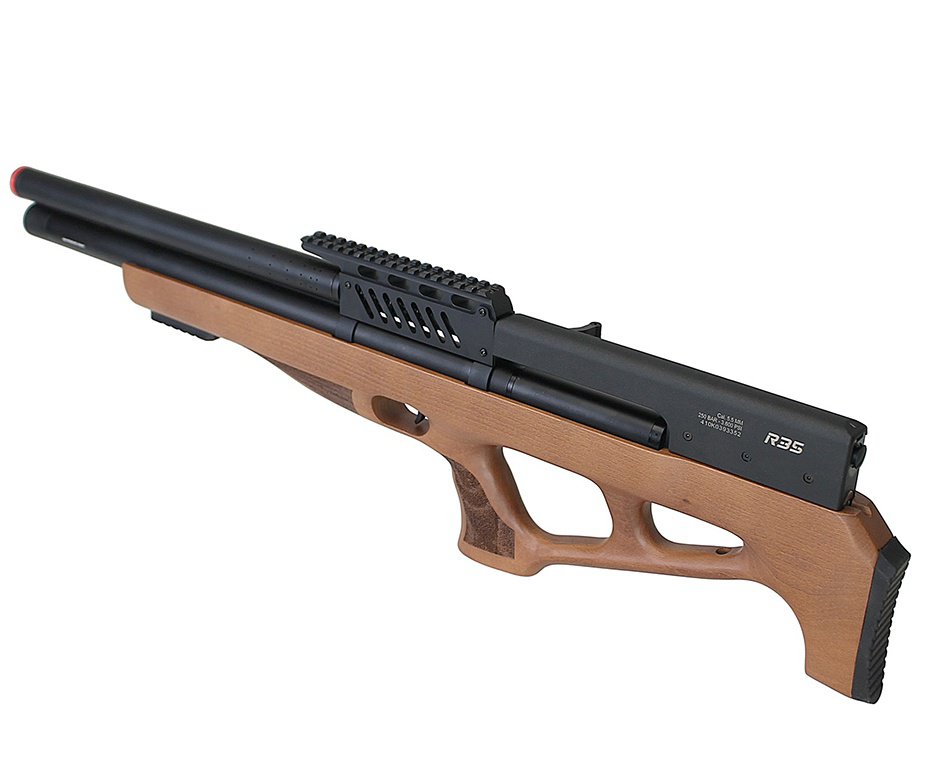 Carabina de Pressão PCP R35 Bullpup Madeira 5,5mm Rossi + Bomba + Capa