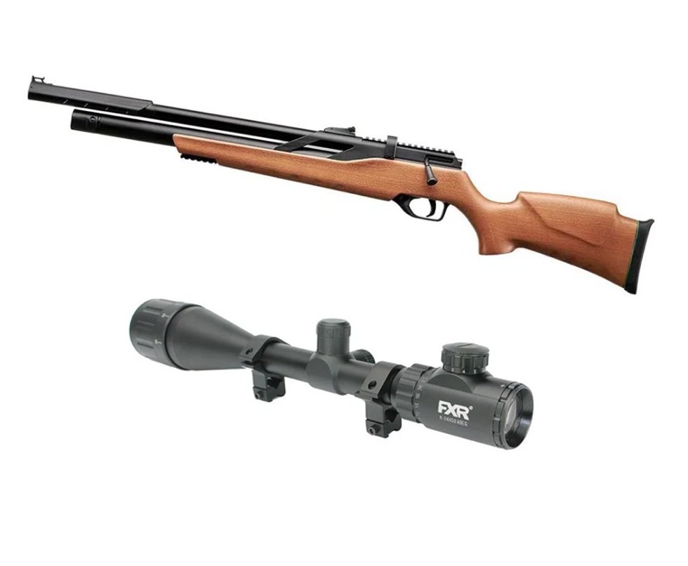 Carabina de Pressão PCP T-REX W Madeira 4.5mm Artemis - FXR + Luneta 6-24x50