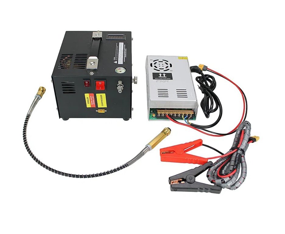 Carabina de Pressão PCP T-REX W Madeira 5.5mm Artemis - FXR + Compressor Ar Compacto Trivolt