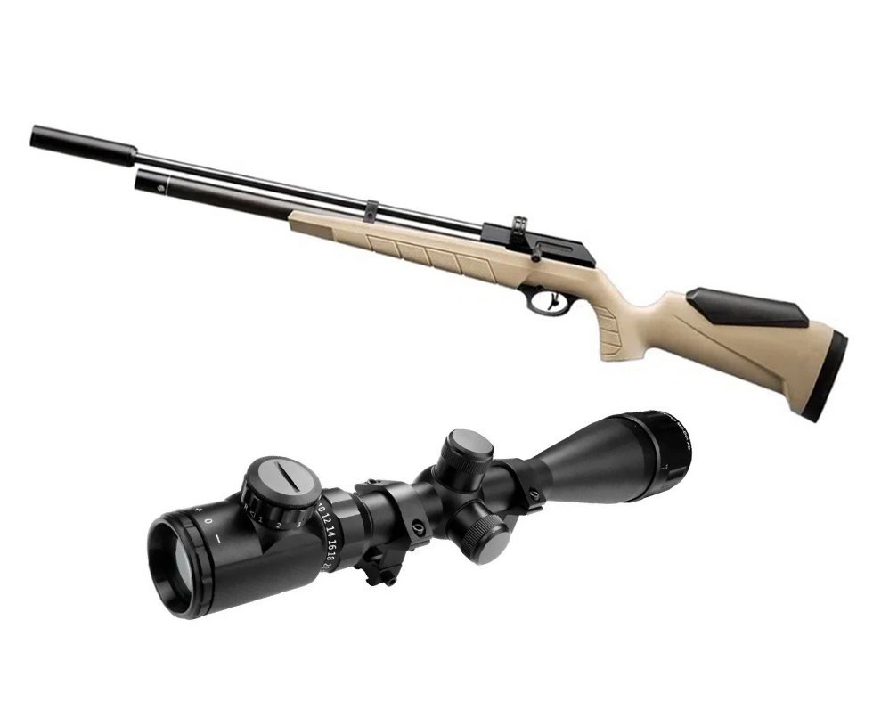 Carabina de Pressão PCP PR900S G3 TAN 5.5mm Artemis - FXR + Luneta 6-24x50