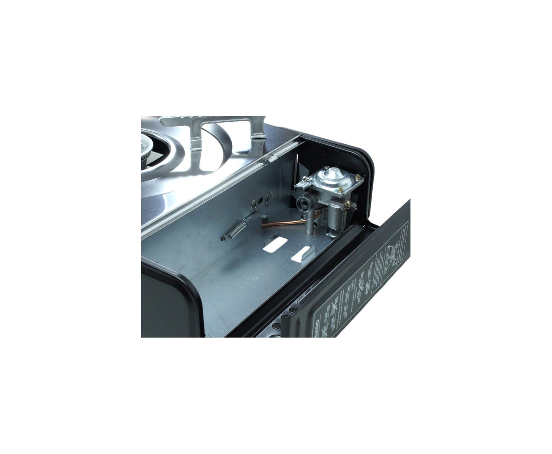 Fogareiro Horizontal 2 Bocas ETNA Aço Inoxidável Preto NTK