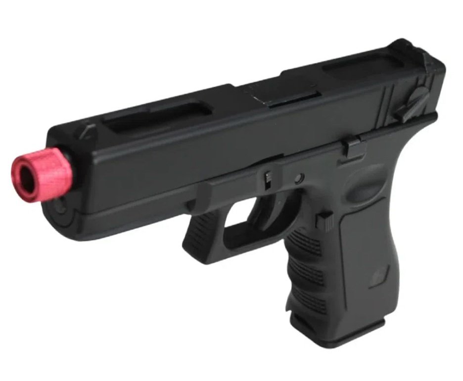 Pistola de Airsoft GK V18 G18 Green Gas Blowback 6,0mm - Rossi + GBB + BBS + Case + Alvos + Tapete + Kamuff