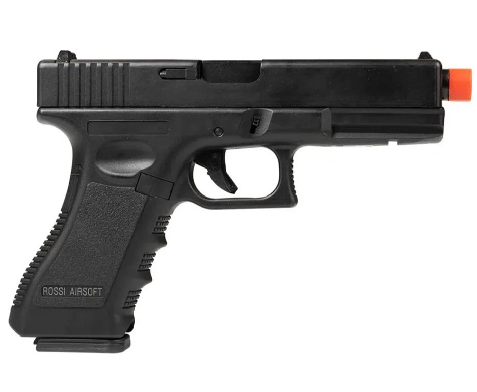 Pistola de Airsoft GK V18 G18 Green Gas Blowback 6,0mm - Rossi + GBB + BBS + Case + Alvos + Tapete + Kamuff