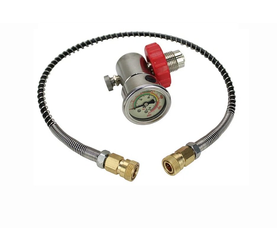 Carabina De Pressão Pcp Rossi R8 G3 Black STD 5,5mm 8 Tiros 350 M/S + Luneta 6-24x50 + Scuba 6,8L + Alvos
