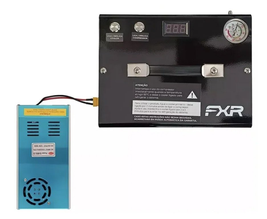Carabina De Pressão Pcp Rossi R8 G3 Black STD 5,5mm 8 Tiros 377 M/S + Compressor KMD + Alvos