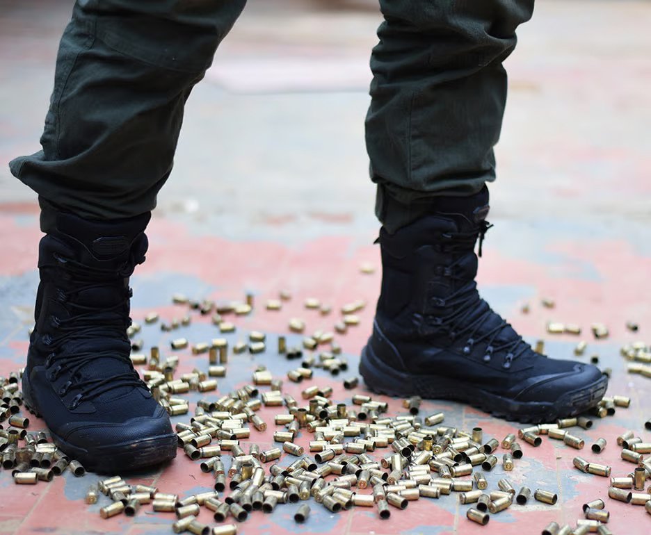 Bota Coturno Militar Acero Ripstop Ponto 50 Preto