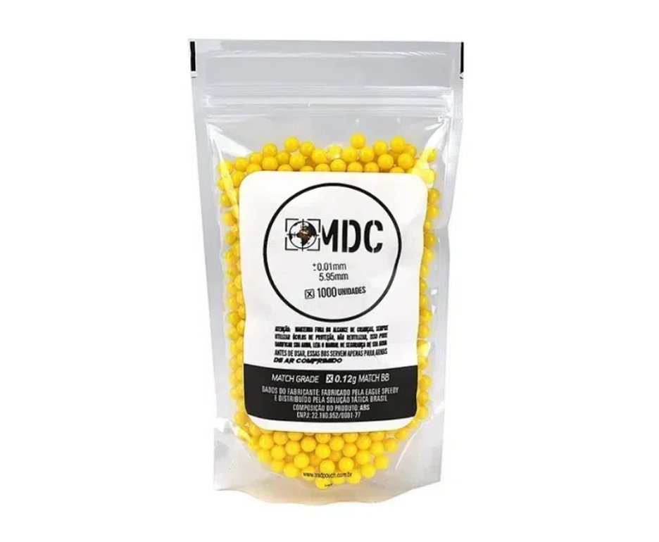 3 pacotes de Esfera BBS Airsoft BBs 0,12g 1000 unds