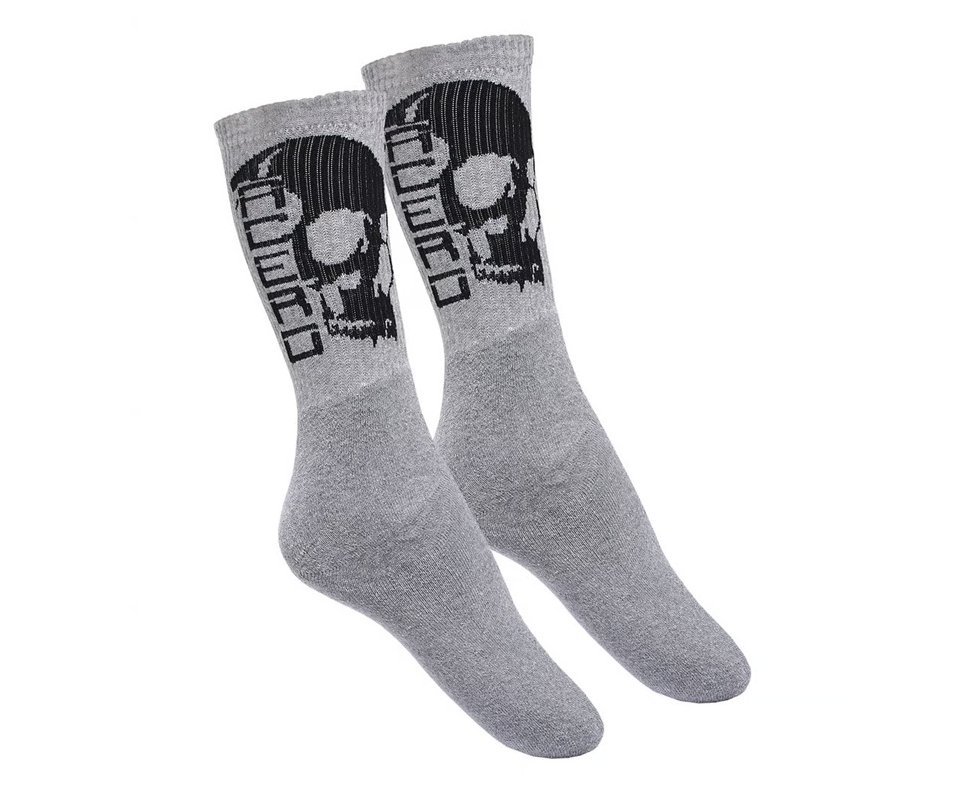 Meia cano alto Tática Acero Caveira Cinza 38/43