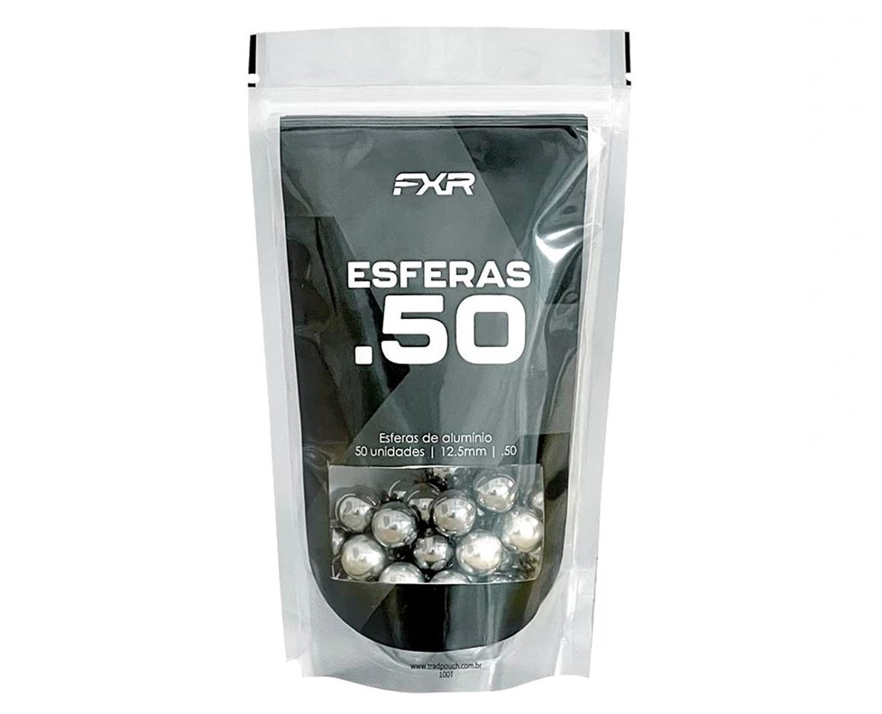 Esfera munição de Alumínio .50 12,5mm CP300 e Umarex 50und - FXR Armas