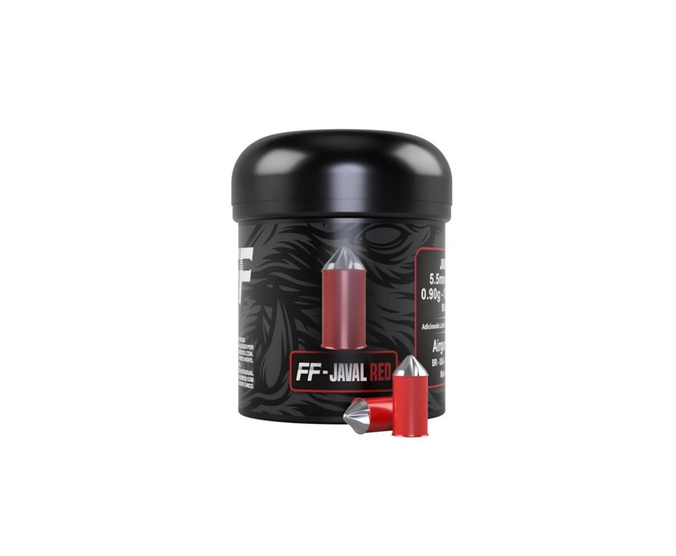Chumbinho Premium FF Javal Red 5,5mm 50und Alta Penetração Fire Feldman