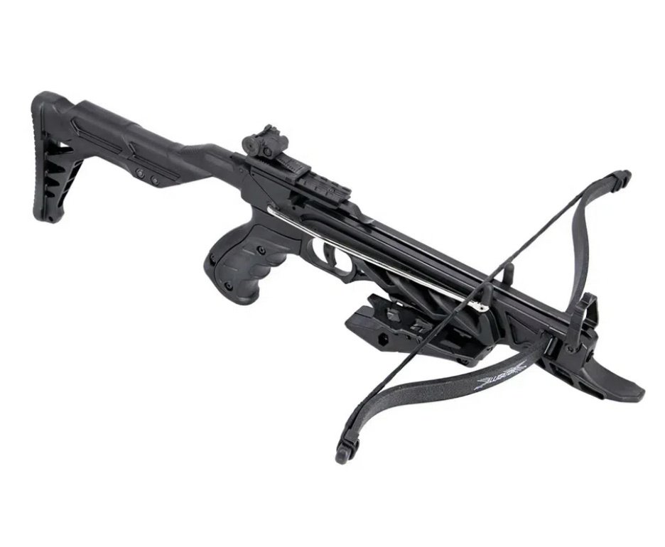 Besta/Balestra Recurva MK-TCS2-BK Alligator 80 Libras Black - Mankung + Seta de Caça
