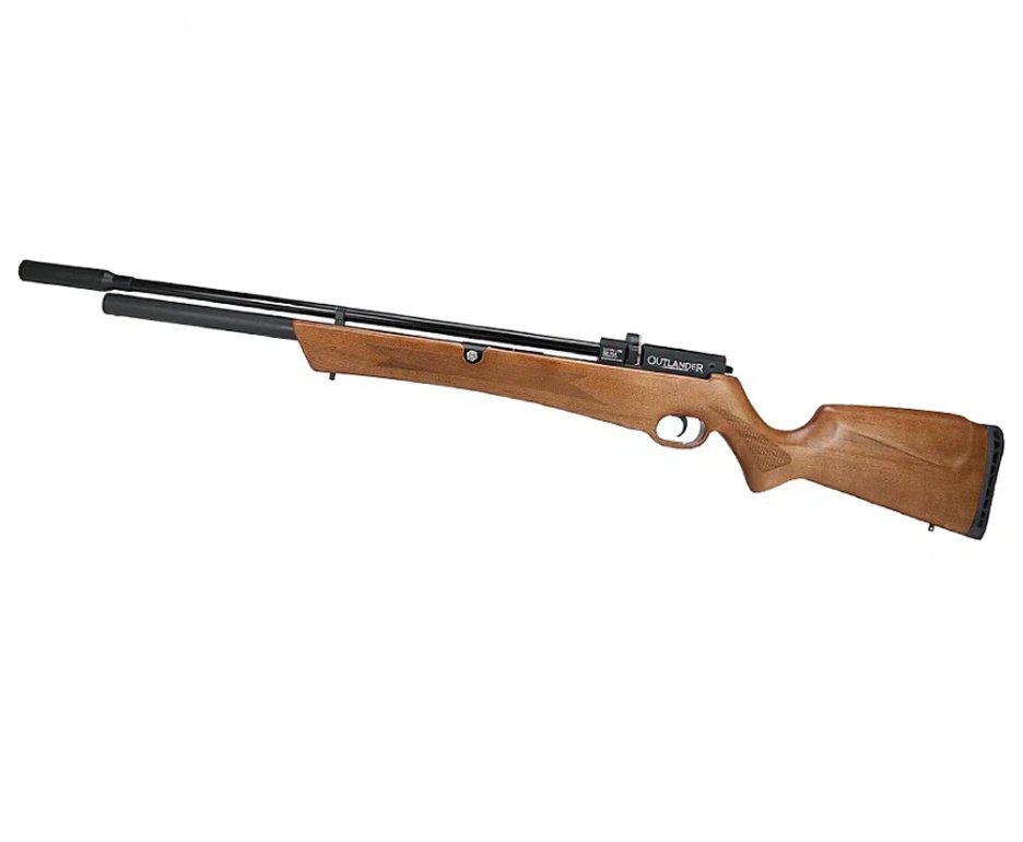 Carabina de Pressão PCP Rossi Outlander VR Válvula Reguladora Madeira 5.5 + luneta 4x32 + Capa + Bomba + Alvos
