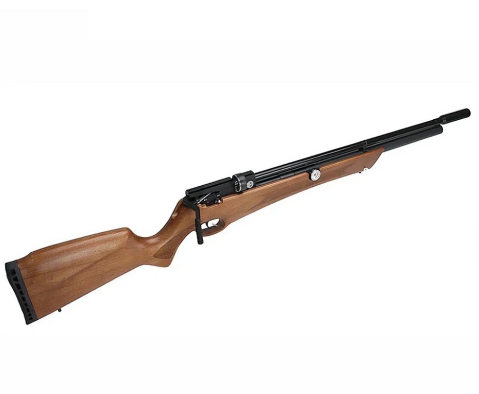 Carabina de Pressão PCP Rossi Outlander VR Válvula Reguladora Madeira 5.5 + luneta 4x32 + Capa + Bomba + Alvos