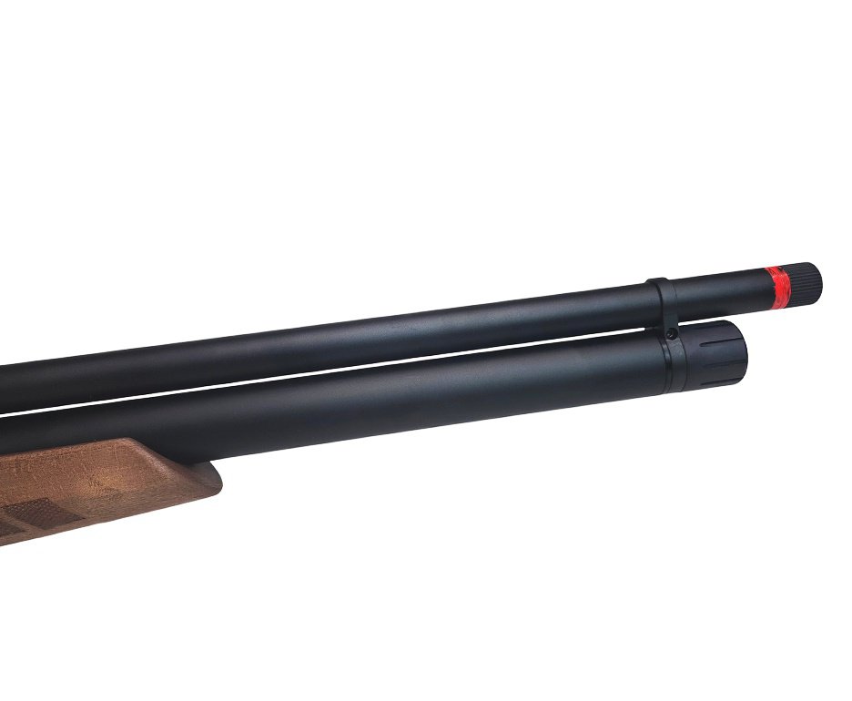 Carabina de Pressão PCP Airacuda 6.35mm Big Bore JTS FXR + Luneta 6-24x50 + Bomba