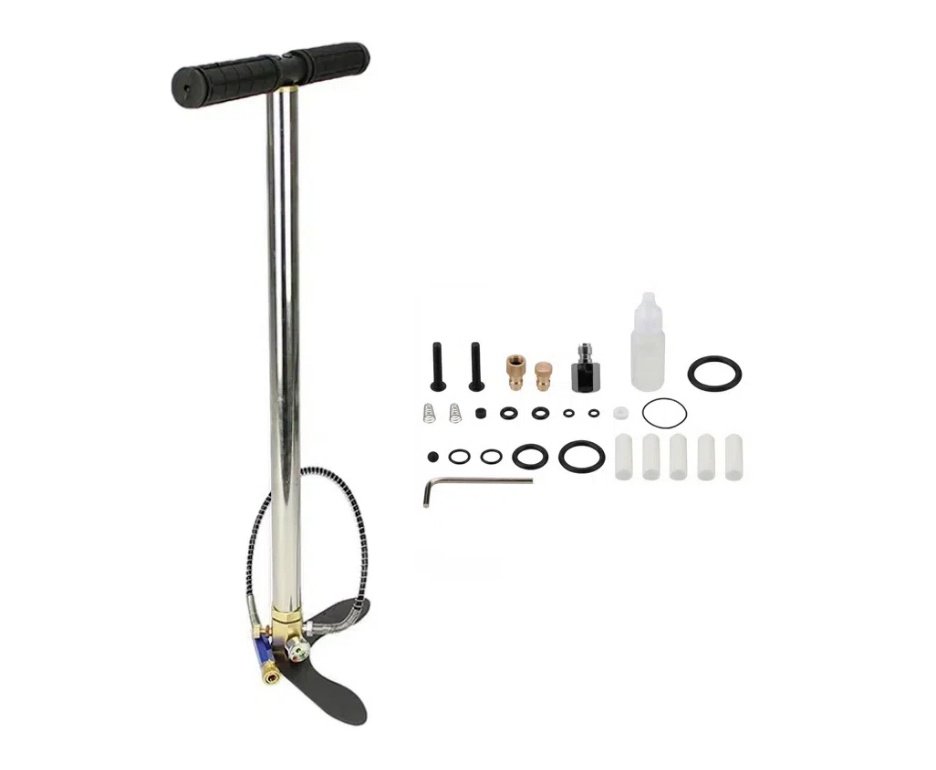 Carabina de Pressão PCP Airacuda 6.35mm Big Bore JTS FXR + Luneta 6-24x50 + Bomba