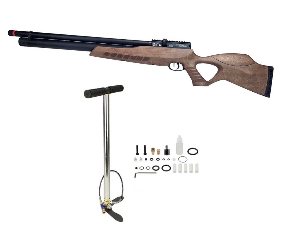Carabina de Pressão PCP Airacuda 6.35mm Big Bore JTS FXR + Bomba
