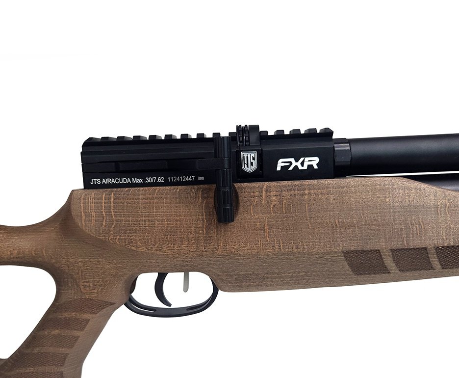 Carabina de Pressão PCP Airacuda 6.35mm Big Bore JTS FXR + Bomba + Capa + Alvos + Chumbinho + Kamuff