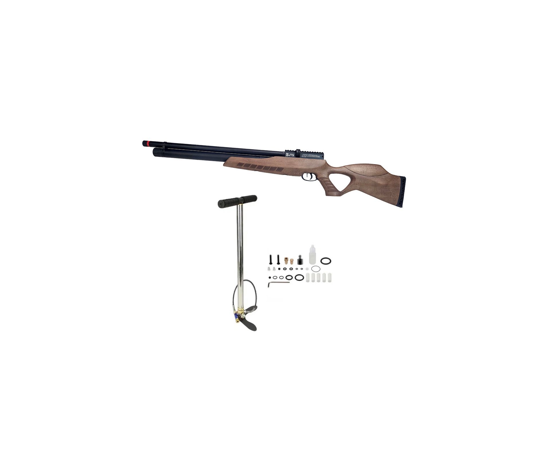 Carabina de Pressão PCP Airacuda 7.62mm Big Bore JTS FXR + Bomba 4 estagio