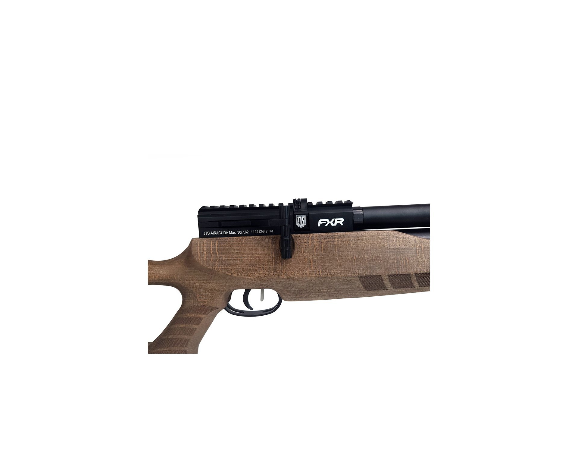 Carabina de Pressão PCP Airacuda 7.62mm Big Bore JTS FXR + Bomba + Capa + Kamuff + Alvos