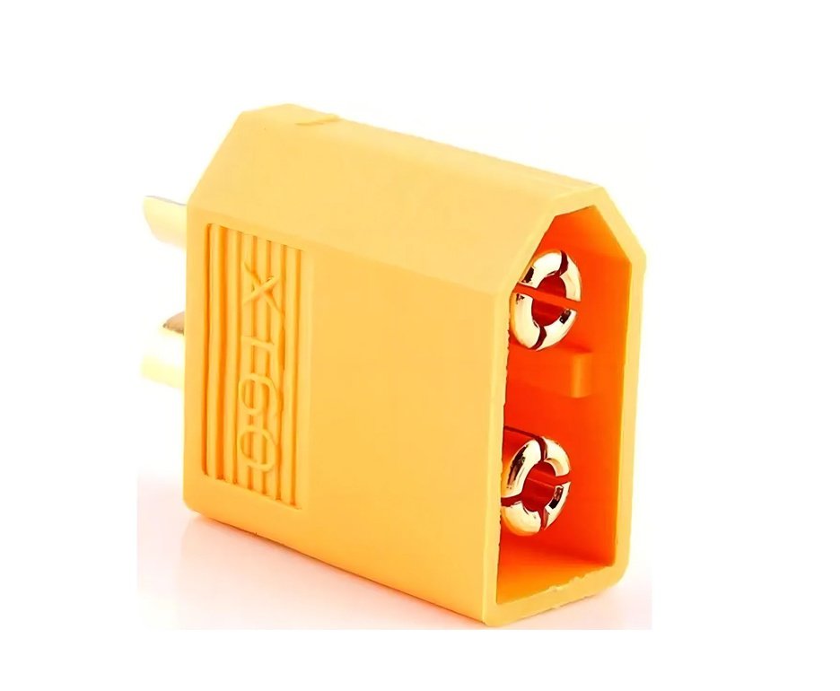 Conector Xt60 (Par) Para Baterias Airsoft Drone 60a Macho E Femea - Leão Modelismo