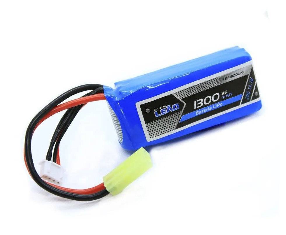 Bateria Lipo Ultra 11.1V/3S (1pack) 1300mAH 20C/40C Airsoft - Leão Modelismo