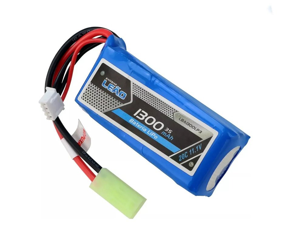 Bateria Lipo Ultra 11.1V/3S (1pack) 1300mAH 20C/40C Airsoft - Leão Modelismo